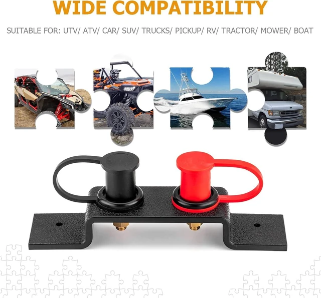 Alt view image 5 of 7 - Battery Terminals Relocation Kit Fit For Maverick X3 RZR UTV ATV Car