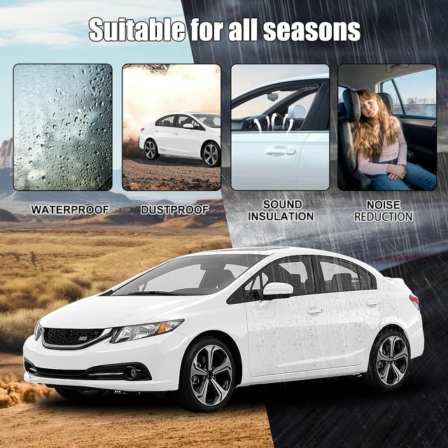 Alt view image 3 of 7 - Window Molding Trim for 2012-2015 Honda Civic 4-Door Sedan