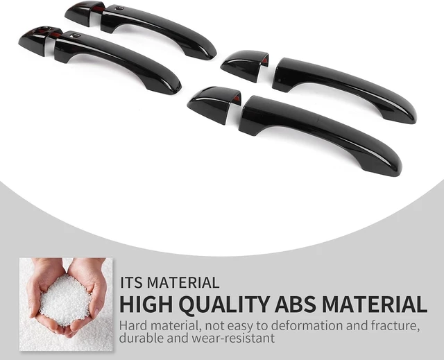Alt view image 3 of 7 - Door Handle Covers Trim Compatible with Chrysler 300 2011-2023 for Chrysler 300 Door Handle Protector Exterior Accessories(Black)