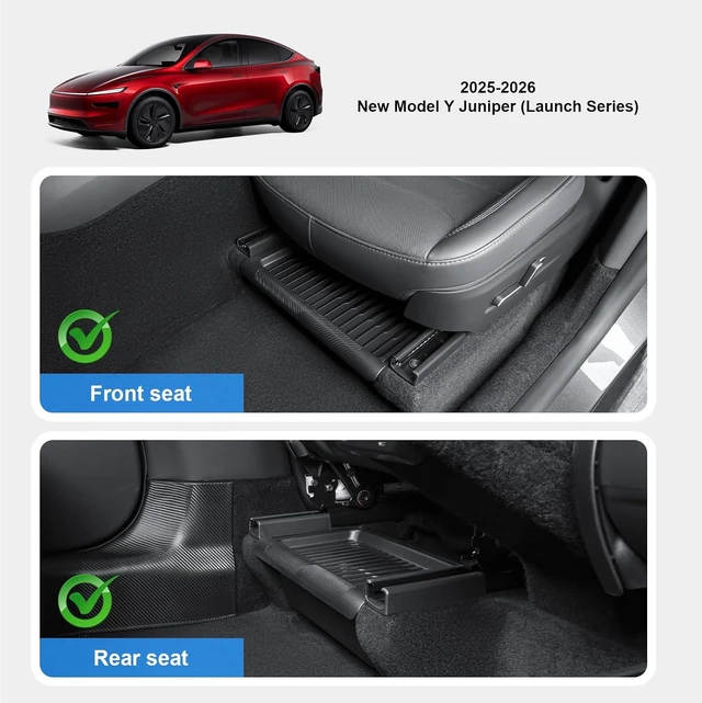 Alt view image 4 of 7 - 2PCS Under Seat Storage Box for 2026 Tesla Model Y Juniper