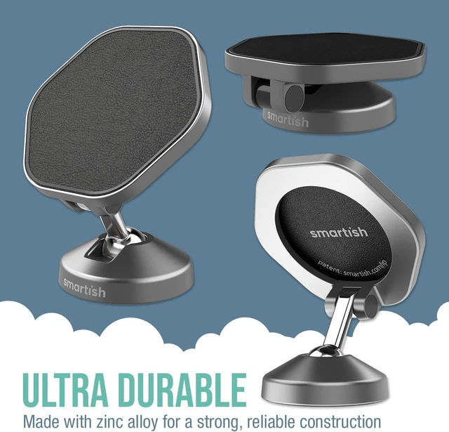 Alt view image 5 of 7 - MagSafe Car Phone Holder, Mountaineer Car Mount, Magnetic, Black