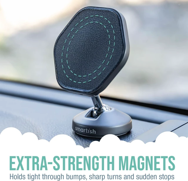 Alt view image 2 of 7 - MagSafe Car Phone Holder, Mountaineer Car Mount, Magnetic, Black