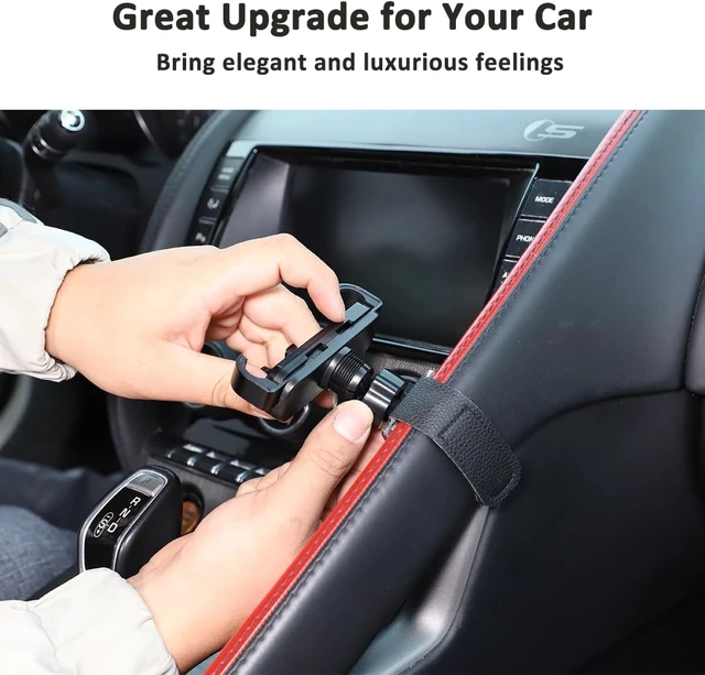 Alt view image 5 of 7 - Car Central Control Armrest Car Phone Mount for Jaguar F-Type 2013-2024 Auto Mobile Phone Holder Accessories (Style A)
