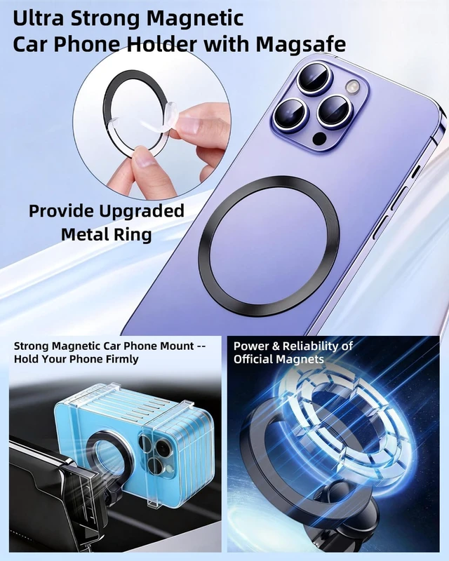 Alt view image 4 of 7 - Car Phone Mount for Toyota Grand Highlander 2024-2026 12.3-inch Screen