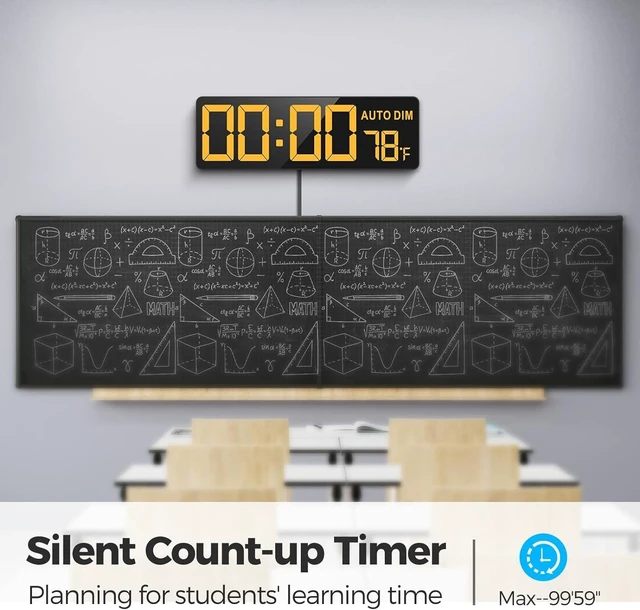 Alt view image 5 of 7 - 16.5" Large Digital Wall Timer Clock with Countdown for Classroom