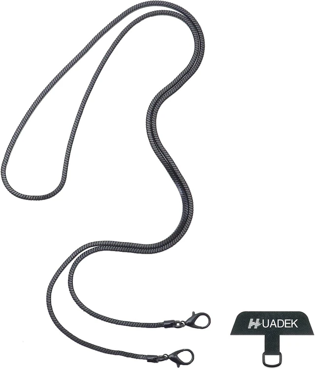 Main image of Snake Chain Phone Strap Universal phone lanyard phone strap connector (Snake-ChainBlack color G2)