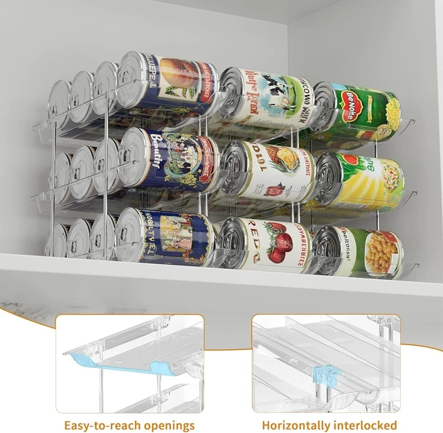 Alt view image 5 of 6 - Can Organizer for Pantry Canned Food Storage Goods Holders 3 Tier