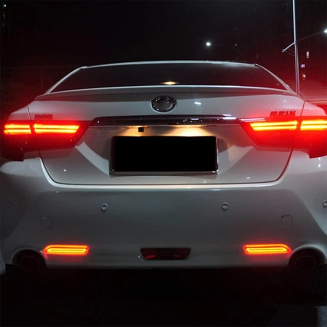 Alt view image 3 of 5 - LED Rear Bumper Reflector Tail Light for Toyota Camry Rav4 Sienna Venza