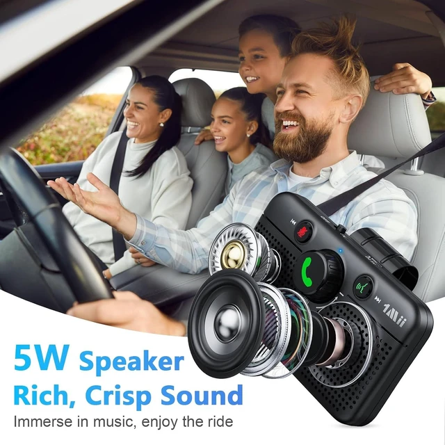 Alt view image 3 of 7 - CarEcho MK02 Bluetooth 6.0 Car Speaker, Handsfree Speakerphone Kit