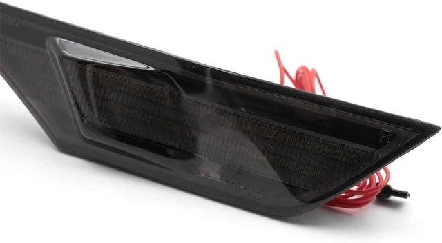 Alt view image 4 of 5 - Civic LED Side Marker Lights For 2016-2021 Honda Civic Sedan Coupe Hatchback Smoked Lens Sidemarker Amber LED Turn Signal/White LED Running/Position/Parking Lights OEM#H02551127N