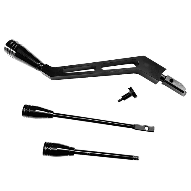 Alt view image 2 of 7 - Billet Aluminum Column Shifter Turn Signal Tilt Lever Flasher Knob Kit - Compatible with 1967-1994 Chevy GMC Pontiac Olds Buick, Black Shifter Lever Hazard Tilt Kit for GM Columns