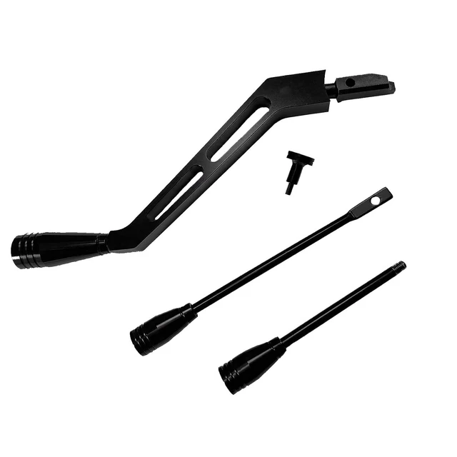 Alt view image 6 of 7 - Billet Aluminum Column Shifter Turn Signal Tilt Lever Flasher Knob Kit - Compatible with 1967-1994 Chevy GMC Pontiac Olds Buick, Black Shifter Lever Hazard Tilt Kit for GM Columns