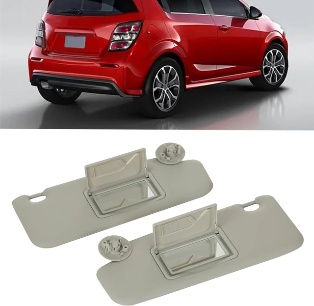 Alt view image 3 of 7 - Driver Left & Passenger Right Sun Visor for Chevy Sonic 2012-2022
