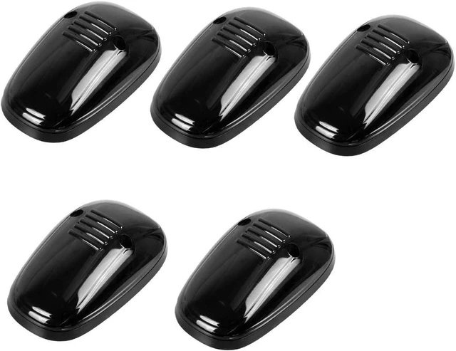 Alt view image 2 of 7 - 5pcs Smoke Amber Cab Roof Marker Lights, Left and Right Holes Top Lamp Running Clearance Light Replacement for 1994 1995 1996 1997 1998 1999 2000 2001 2002 Dodge Ram 1500 2500 3500 4500 Truck, SUV