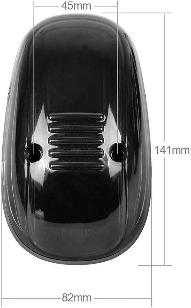 Alt view image 5 of 7 - 5pcs Smoke Amber Cab Roof Marker Lights, Left and Right Holes Top Lamp Running Clearance Light Replacement for 1994 1995 1996 1997 1998 1999 2000 2001 2002 Dodge Ram 1500 2500 3500 4500 Truck, SUV