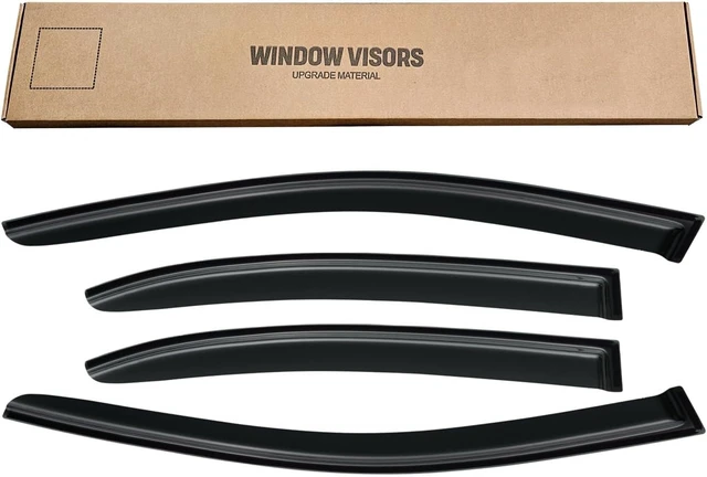 Alt view image 7 of 7 - Window Rain Guards for 2011-2018 Volkswagen (VW) Jetta, Window Visor Guard Vent Shade Wind Deflector Rain Shield Protector Sun for 11-18 Jetta 2012 2013 2014 2015 2016 2017, Outside-Mount, 4PCS