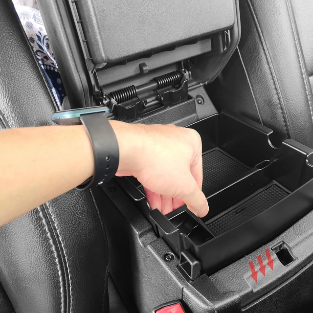 Alt view image 4 of 6 - Upgraded 4 Pcs Center Console Organizer Combo Kit Interior Accessories Storage Box Para for 2018 2019 2020 2021 2022 2023 Jeep Wrangler JL JLU and Jeep Gladiator JT JTU,Gear Shift Tray Organizer