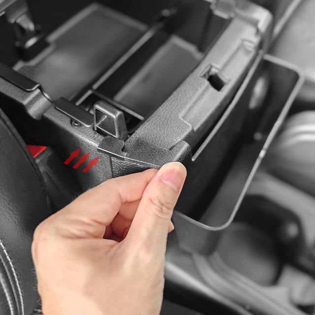 Alt view image 5 of 6 - Upgraded 4 Pcs Center Console Organizer Combo Kit Interior Accessories Storage Box Para for 2018 2019 2020 2021 2022 2023 Jeep Wrangler JL JLU and Jeep Gladiator JT JTU,Gear Shift Tray Organizer