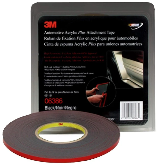 Main image of 6386 Acrylic Tape,Black