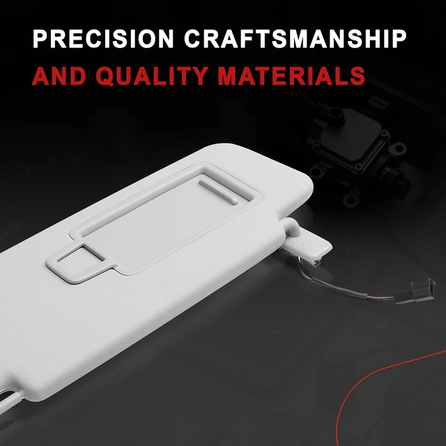Alt view image 3 of 7 - 5GG857551 5GG857552 Left Right Car Front Sun Visor Compatible with VW Golf CC Jetta Passat(Left)