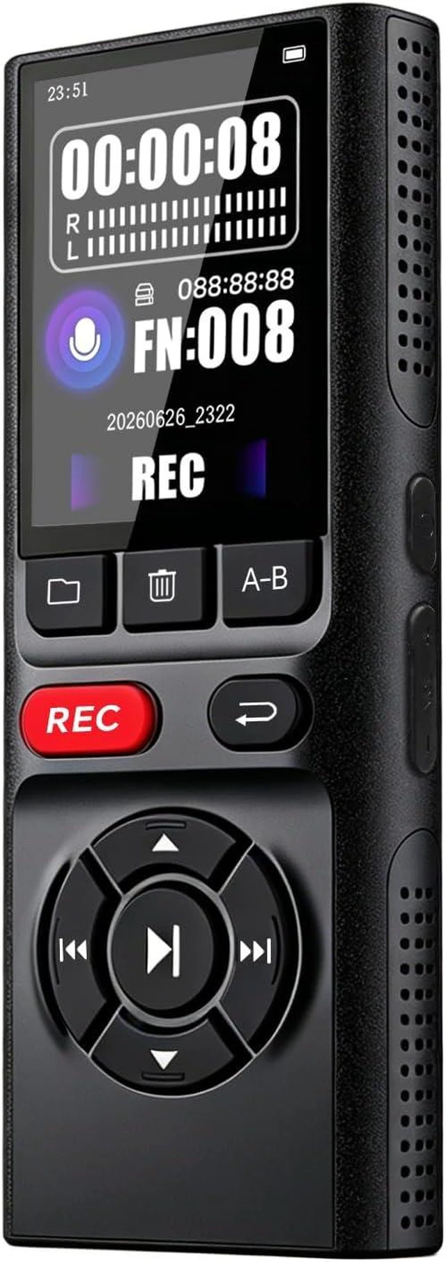 Main image of 64GB Digital Voice Recorder with Playback Long Battery 2-inch Screen MP3 Audio Recording for Meetings Lectures and Interviews Portable USB Recording Device with Voice Activation