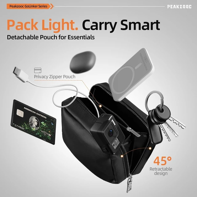 Alt view image 2 of 7 - Phone Lanyard with Wallet, Adjustable Crossbody Phone Strap(Black)