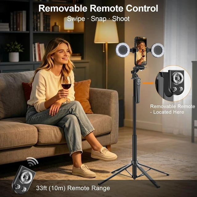 Alt view image 4 of 7 - Content Creator Essentials Vlogging Kit for iPhone, Tripod & Wireless Mic