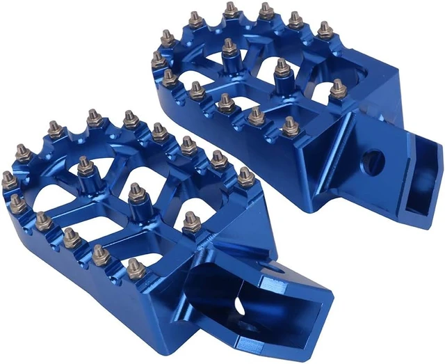 Alt view image 4 of 7 - Motorcycle Foot Pegs Footpeg Pedals FootRest for PW50 1981-2023 PW80 1983-2006 Pit Dirt Bike Blue