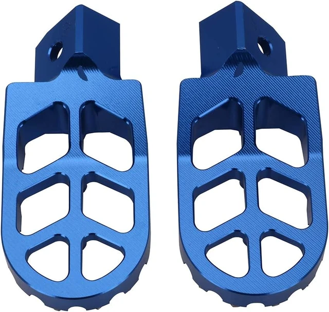 Alt view image 6 of 7 - Motorcycle Foot Pegs Footpeg Pedals FootRest for PW50 1981-2023 PW80 1983-2006 Pit Dirt Bike Blue