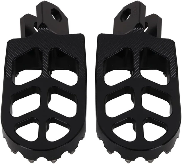Alt view image 5 of 7 - Dirt Bike Foot Pegs CNC Footpegs Footrest Foot Pedals Rests for DRZ400 2000-2004 DRZ400E 2000-2007 DRZ400S 2000-2024 DRZ400SM 2005-2024 RM250 1989-2006 RM250Z 2001-2006 RMX250 1989-1996 Black