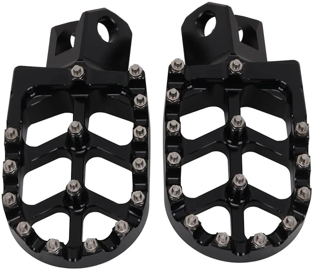 Alt view image 4 of 7 - Dirt Bike Foot Pegs CNC Footpegs Footrest Foot Pedals Rests for DRZ400 2000-2004 DRZ400E 2000-2007 DRZ400S 2000-2024 DRZ400SM 2005-2024 RM250 1989-2006 RM250Z 2001-2006 RMX250 1989-1996 Black