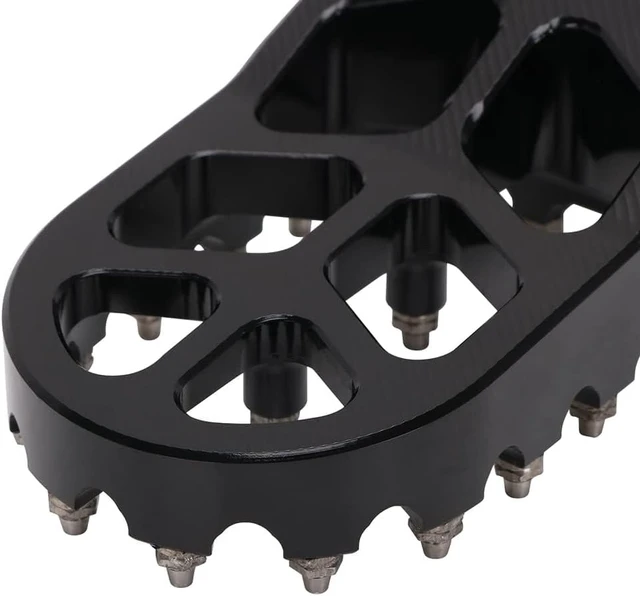 Alt view image 6 of 7 - Dirt Bike Foot Pegs CNC Footpegs Footrest Foot Pedals Rests for DRZ400 2000-2004 DRZ400E 2000-2007 DRZ400S 2000-2024 DRZ400SM 2005-2024 RM250 1989-2006 RM250Z 2001-2006 RMX250 1989-1996 Black