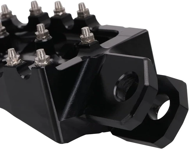 Alt view image 7 of 7 - Dirt Bike Foot Pegs CNC Footpegs Footrest Foot Pedals Rests for DRZ400 2000-2004 DRZ400E 2000-2007 DRZ400S 2000-2024 DRZ400SM 2005-2024 RM250 1989-2006 RM250Z 2001-2006 RMX250 1989-1996 Black