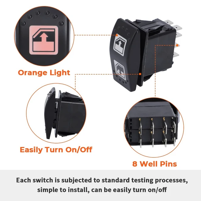 Alt view image 6 of 7 - 710004979 705800048 Power Window Switch for Can-Am Defender 2 Pack