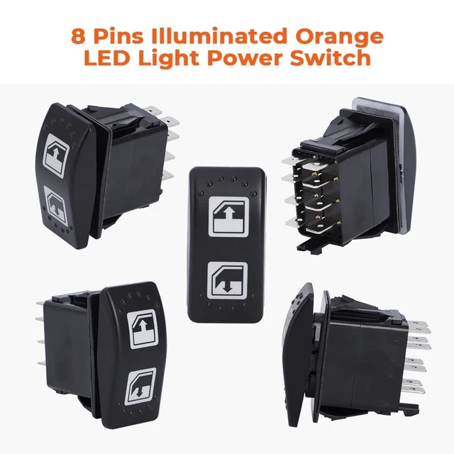Alt view image 7 of 7 - 710004979 705800048 Power Window Switch for Can-Am Defender 2 Pack