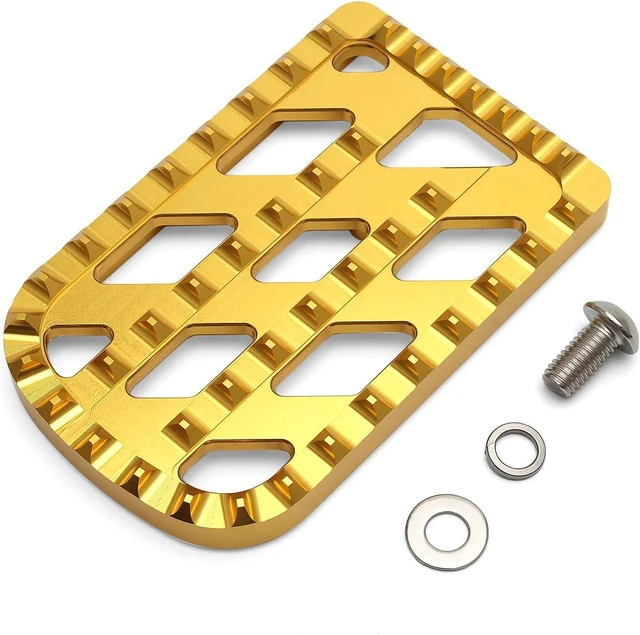 Main image of Motorcycle Brake Pedal Cover MX Style for Harley 1980-2024 Touring Road King Electra Glide 1986-2017 FL Softail Fat Boy Heritage 2012-2016 Dyna FLD (Gold)