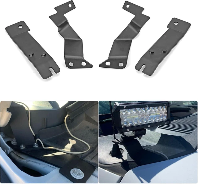 Main image of Upper Hood Hinge A-Pillar LED Pod Mount Bracket Fit for Ford F250