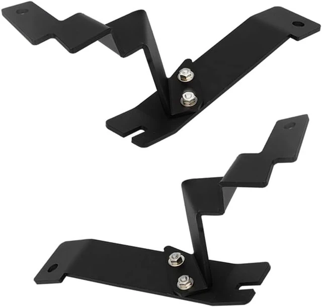Alt view image 7 of 7 - Upper Hood Hinge A-Pillar LED Pod Mount Bracket Fit for Ford F250
