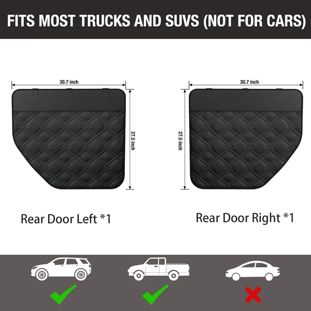 Alt view image 5 of 7 - Dog Car Door Protector: 20% Larger Design for Trucks & Large SUVs