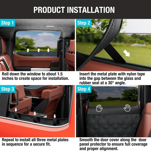 Alt view image 6 of 7 - Dog Car Door Protector: 20% Larger Design for Trucks & Large SUVs