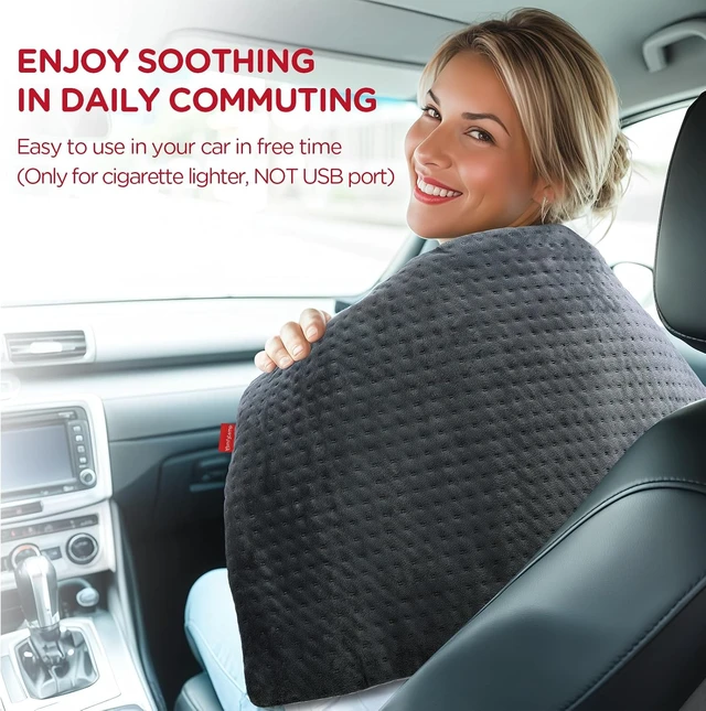 Alt view image 2 of 7 - 12V/24V Car Electric Blanket for Back Neck Shoulders Hip 17"x33"