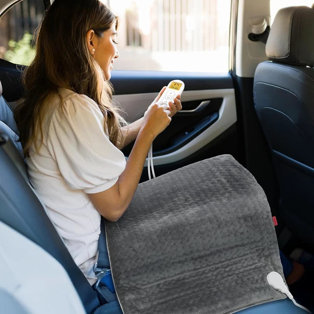 Alt view image 4 of 7 - 12V/24V Car Electric Blanket for Back Neck Shoulders Hip 17"x33"