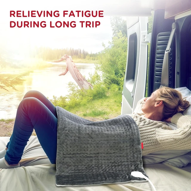 Alt view image 6 of 7 - 12V/24V Car Electric Blanket for Back Neck Shoulders Hip 17"x33"