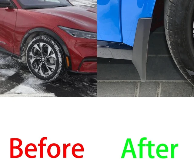 Alt view image 2 of 5 - AOSK Compatible with Mustang Mach E 2026 2025 2024 2023 2022 2021 Mud Flaps Splash Guards Exterior Accessories Mach-E mud Flaps Splash Guards(Set of Four) No Need to Drill Holes