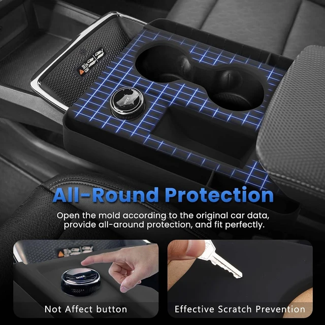 Alt view image 4 of 7 - Silicone Center Console Organizer for 2025-2026 Chevy Chevrolet Equinox Accessories Anti Scratch Protective Pad Cover Storage Box Silicone Shift Panel Trim Cover(Not for Equinox EV)
