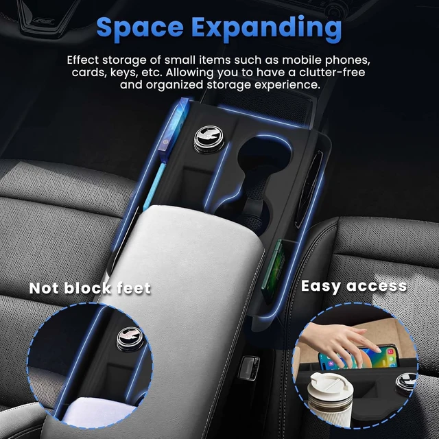 Alt view image 5 of 7 - Silicone Center Console Organizer for 2025-2026 Chevy Chevrolet Equinox Accessories Anti Scratch Protective Pad Cover Storage Box Silicone Shift Panel Trim Cover(Not for Equinox EV)