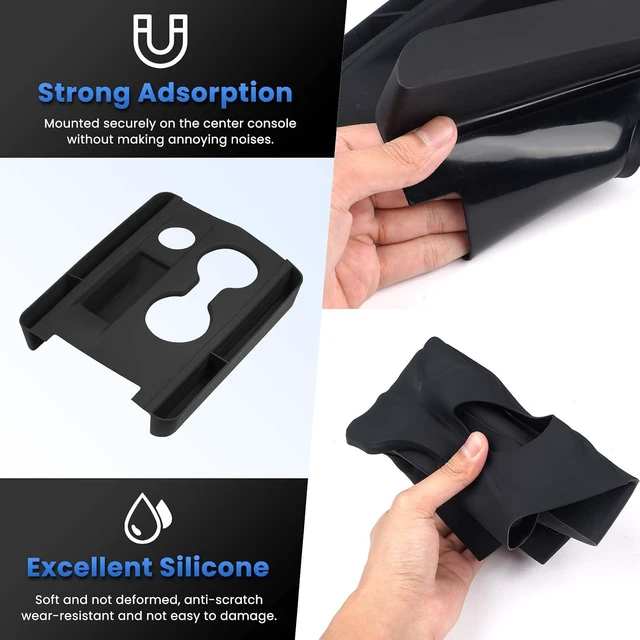 Alt view image 6 of 7 - Silicone Center Console Organizer for 2025-2026 Chevy Chevrolet Equinox Accessories Anti Scratch Protective Pad Cover Storage Box Silicone Shift Panel Trim Cover(Not for Equinox EV)