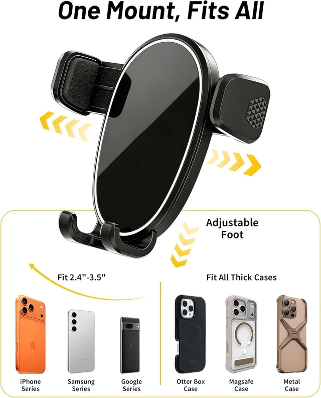 Alt view image 7 of 7 - Car Phone Holder for 2025-2026 Toyota Camry (12.3" Screen Only, XLE/XSE)