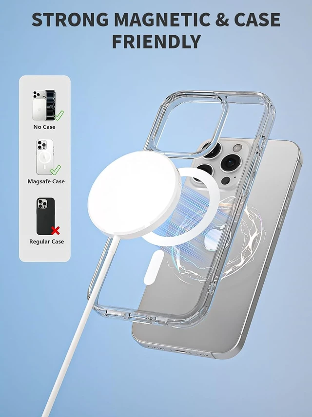 Alt view image 4 of 7 - Magnetic Wireless Charger 6FT Fast Mag-Safe Charger Magnet Charging