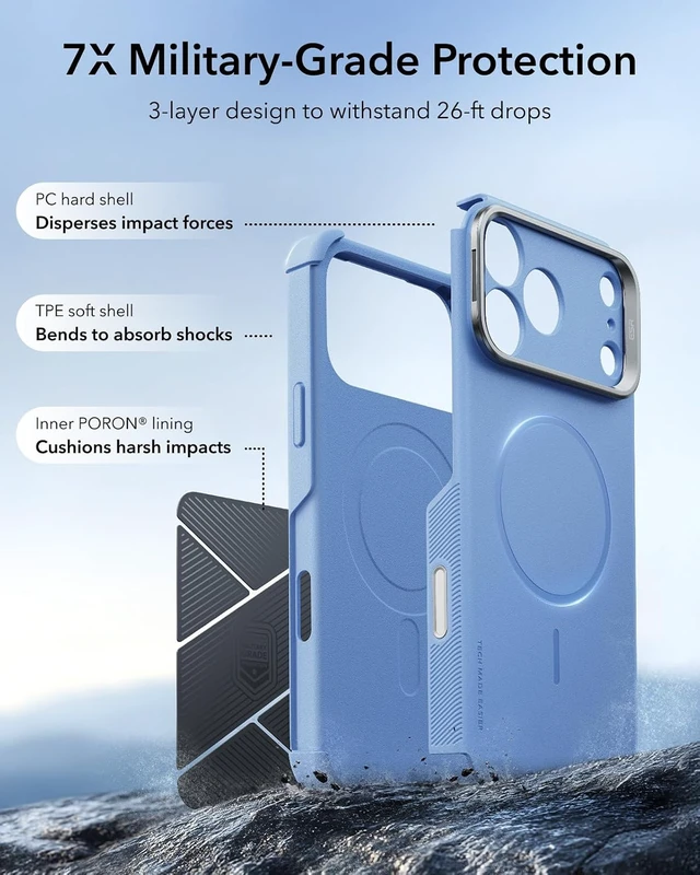 Alt view image 3 of 7 - Cyber Tough for iPhone 18 Pro Max/17 Pro Max Case with Flex Stand